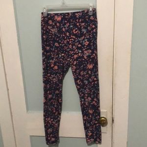 LulaRoe one size (2-10)  floral leggings